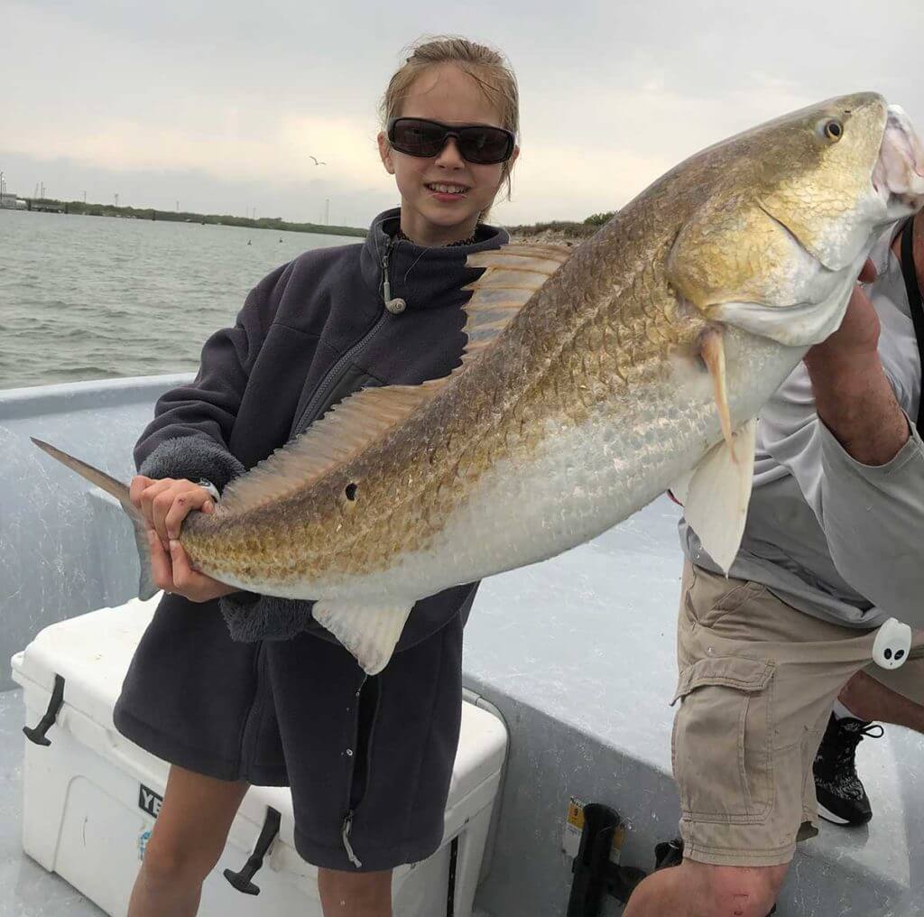 Catching fish in Port Aransas